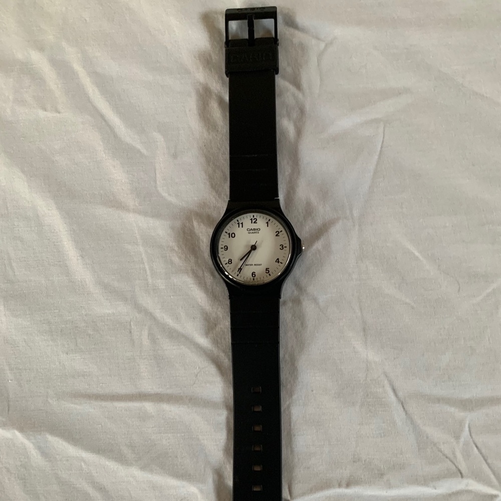 Black Casio watch